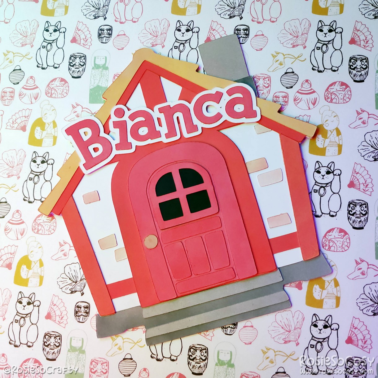 Animal Crossing: New Horizons house paper craft for Bianca