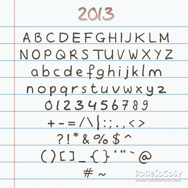 Rosana's ABCs 2013