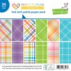 Lawn Fawn: Perfectly Plaid Rainbow 6x6 Inch Petite Paper Pack LF1347