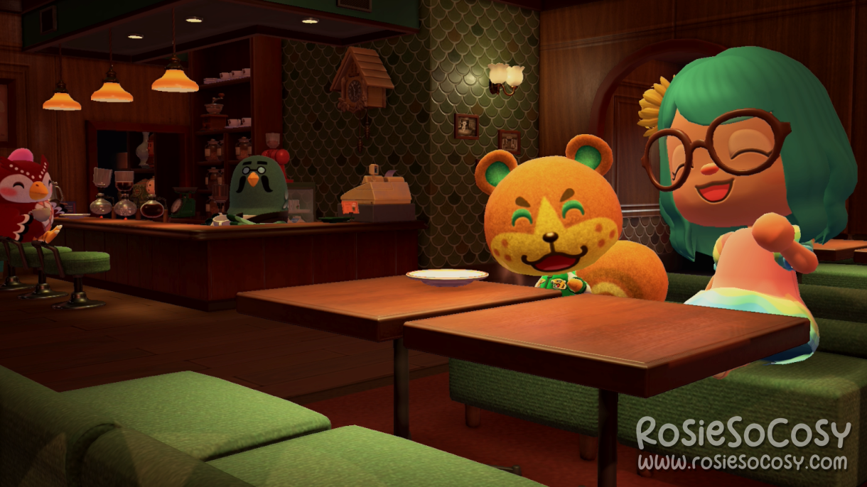 Rosie and Sheldon meeting up for coffee at Brewster's café one last time