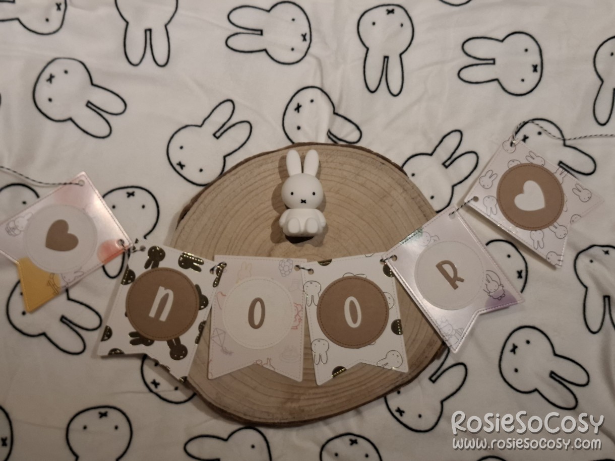 Nijntje (Miffy) Paper Garland for baby Noor